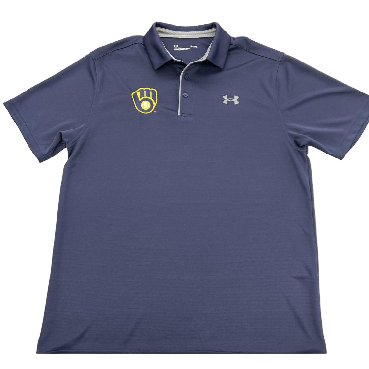 UNDER ARMOUR Brewers Navy Polo