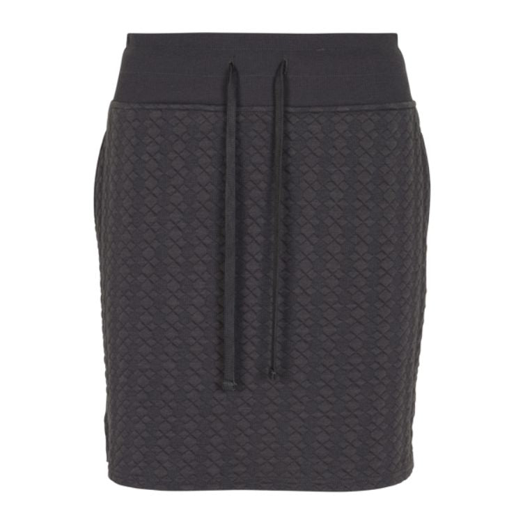 NORTH RIVER QUILTED BROOKLINE SKIRT CHAROAL HTHR