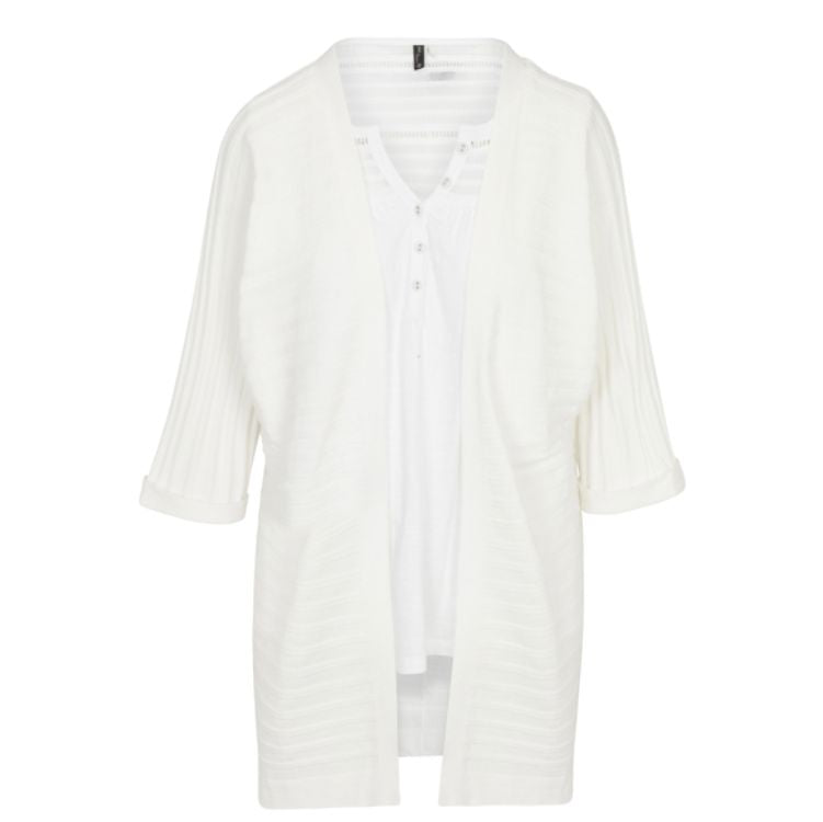 NORTH RIVER White Cardigan Open Front