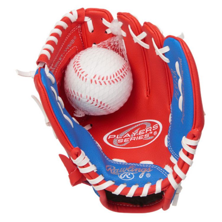 RAWLINGS Players Series 9" Youth Baseball/Softball Glove (with ball)