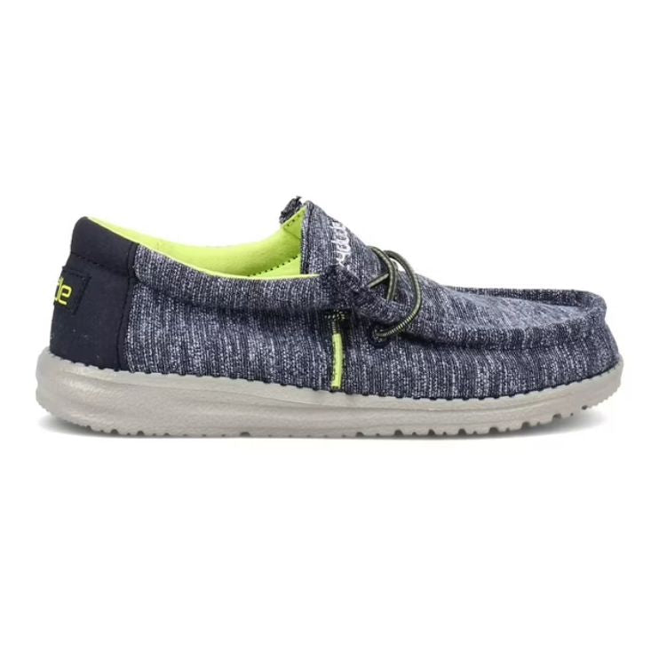 HEY DUDE Wally Youth Stretch Navy
