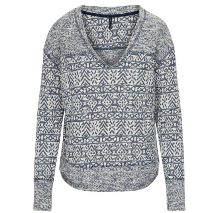 NORTH RIVER FIESTA Cowl Neck Indigo