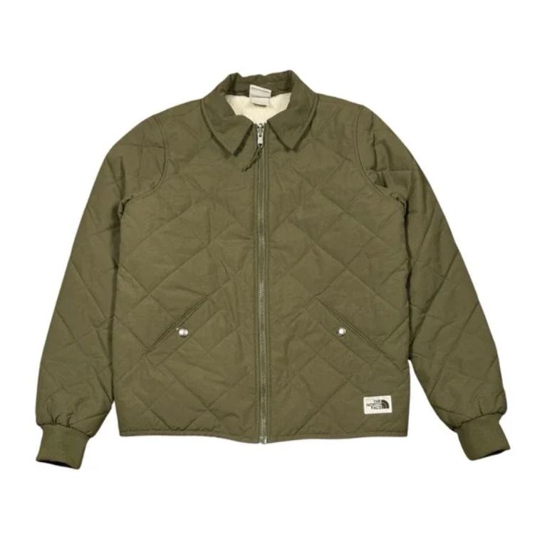 NORTH FACE Cuchillo Jacket Olive Green Sherpa Lined
