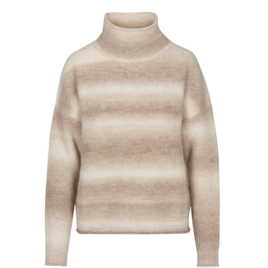 NORTH RIVER Mock Neck Sweater Latte