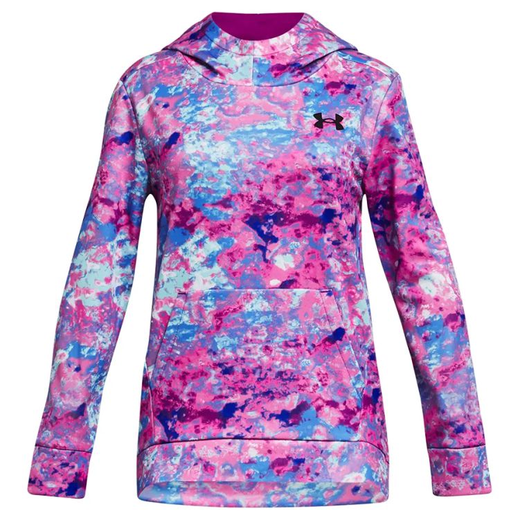 UA Fleece Youth Hoodie Pink/Bl