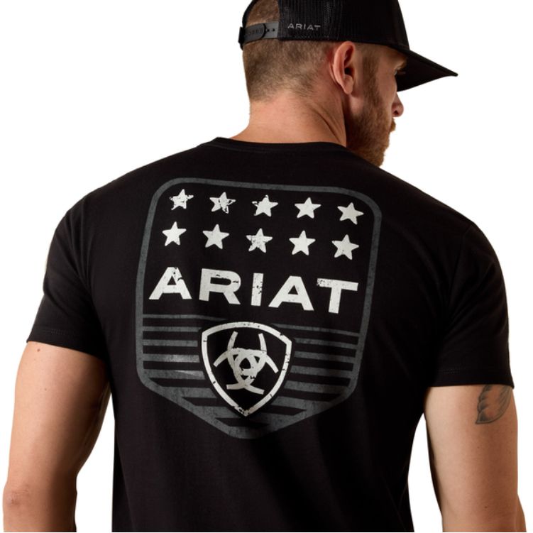 ARIAT Stripe Patriotic Badge T-Shirt