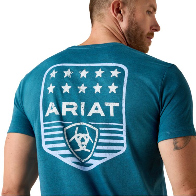 ARIAT Stripe Patriotic Badge T-Shirt
