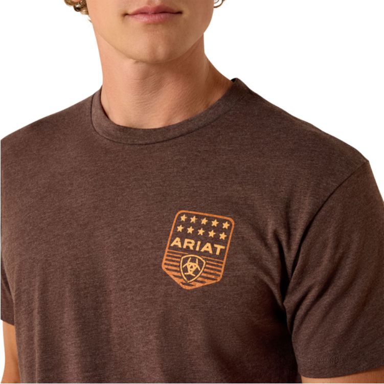 ARIAT Stripe Patriotic Badge T-Shirt