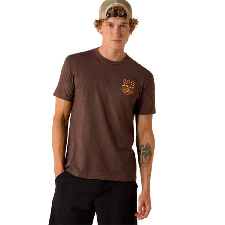 ARIAT Stripe Patriotic Badge T-Shirt