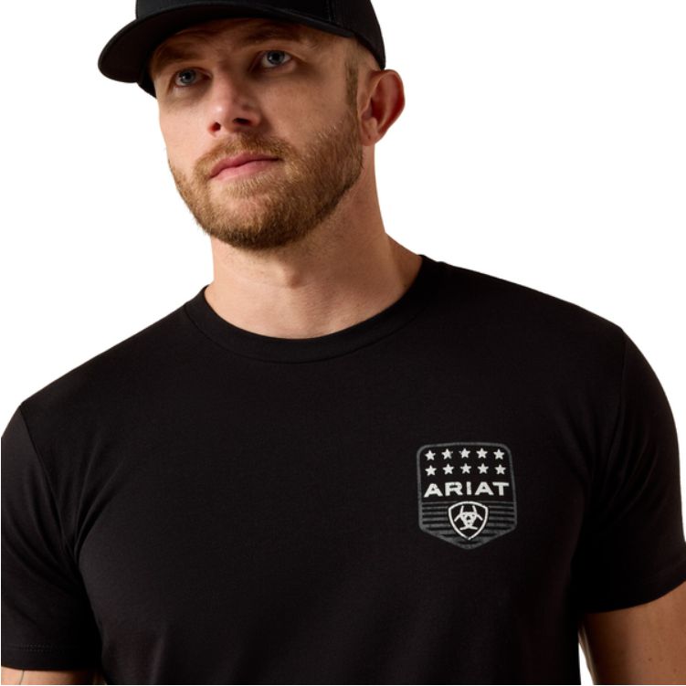 ARIAT Stripe Patriotic Badge T-Shirt