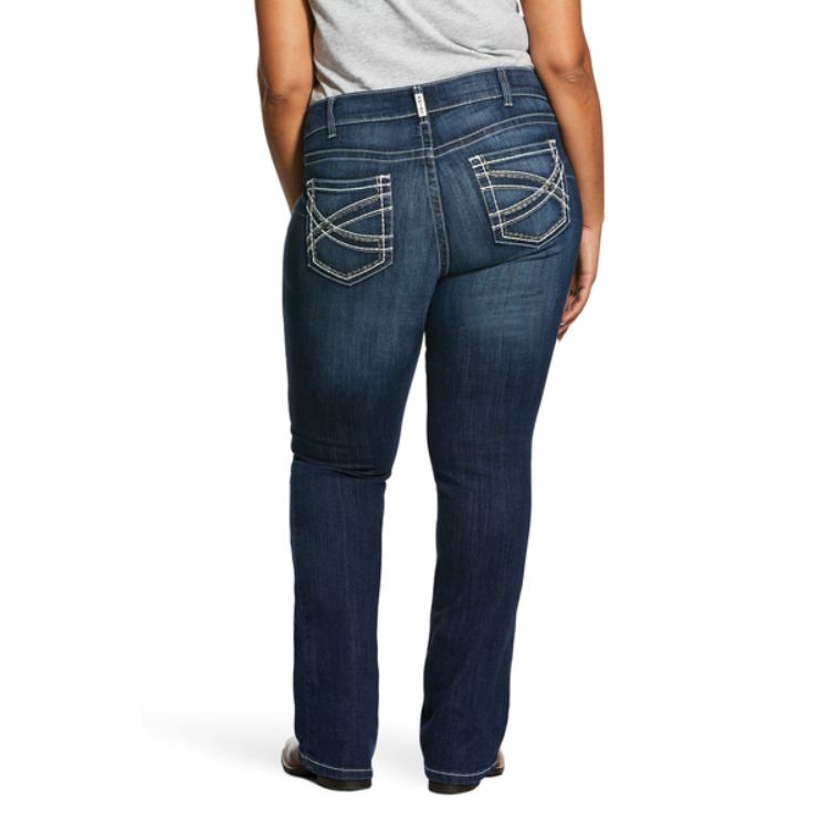 ARIAT Mid Rise Stretch Entwined Boot Cut Jean