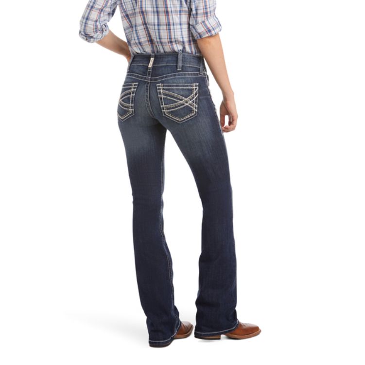 ARIAT Mid Rise Stretch Entwined Boot Cut Jean