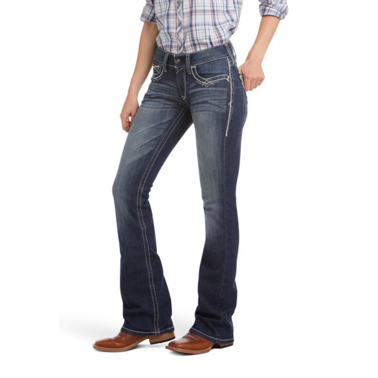 ARIAT Mid Rise Stretch Entwined Boot Cut Jean