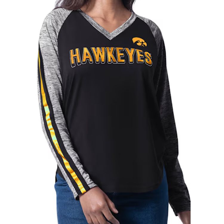 G III 4 Her Iowa NCAA Hawkeye Long Sleeve