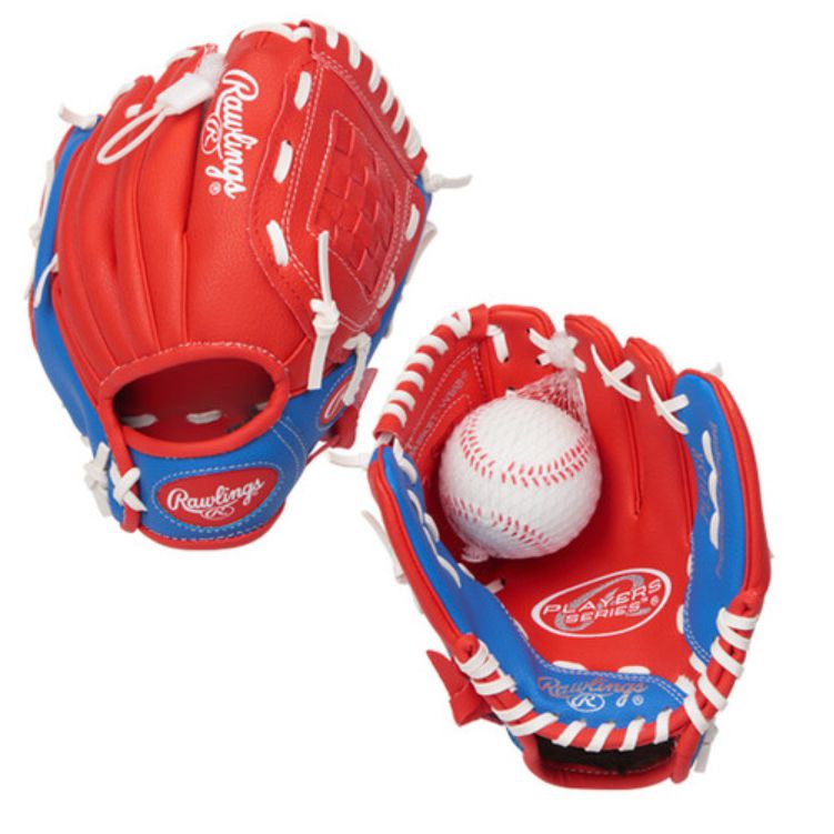 RAWLINGS Players Series 9" Youth Baseball/Softball Glove (with ball)