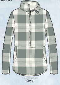 Light Wright Fleece Mock Neck w/Partial Snap Button Placket