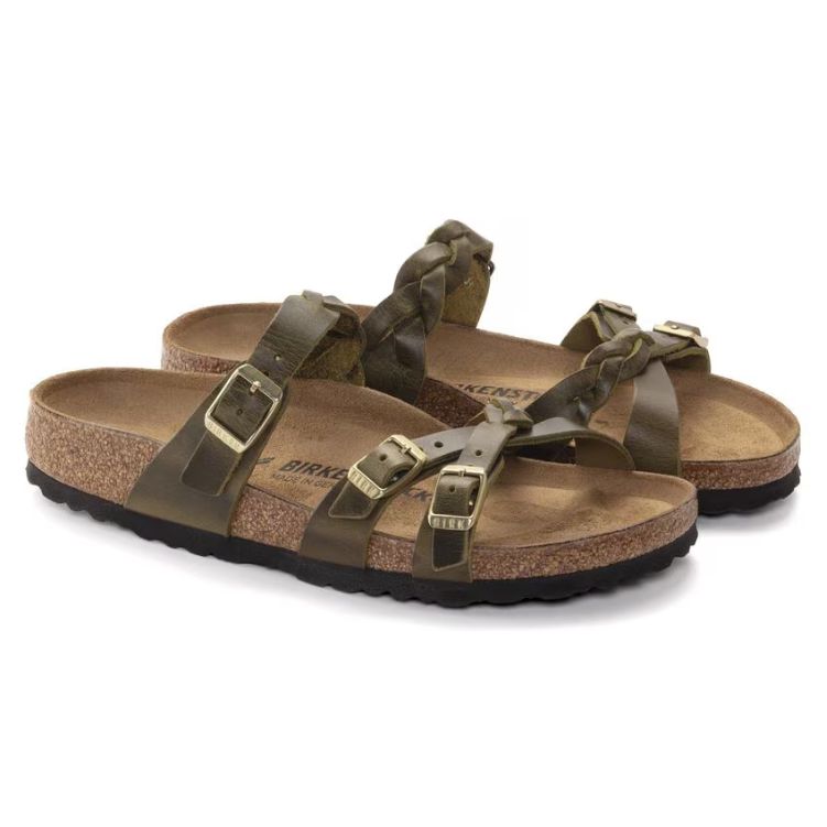BIRKENSTOCK  Franca Braided Olive