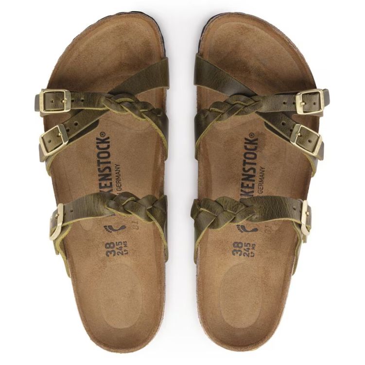 BIRKENSTOCK  Franca Braided Olive