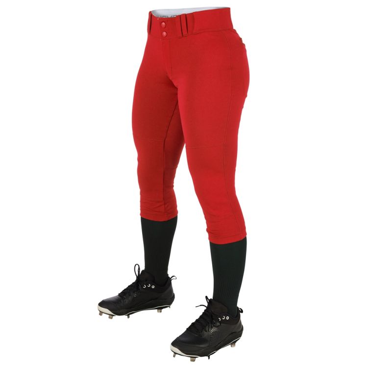 CHAMPRO Tournament Softball Pants (black, white, grey & red)