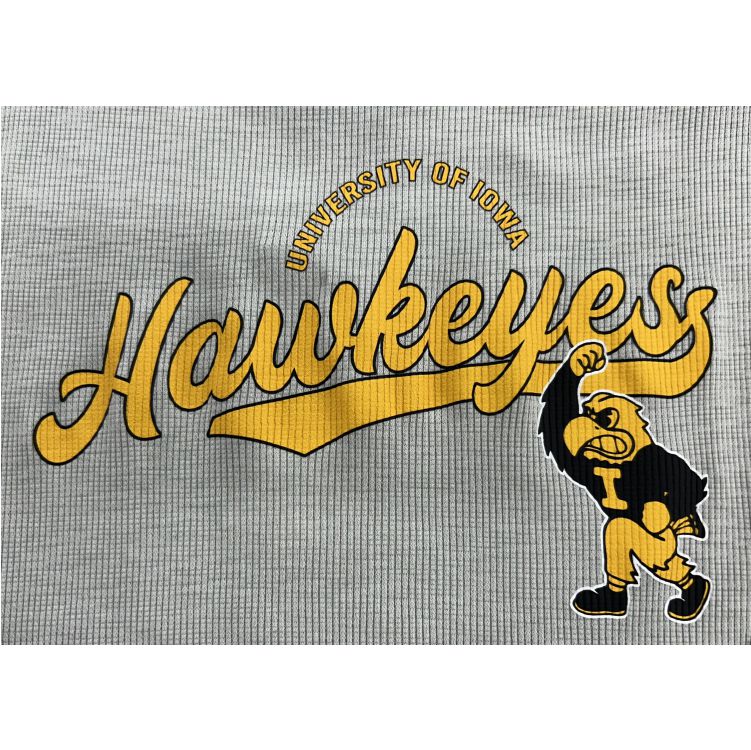 PENNANT IOWA HAWKEYE LETTUCE TRIM Long Sleeve