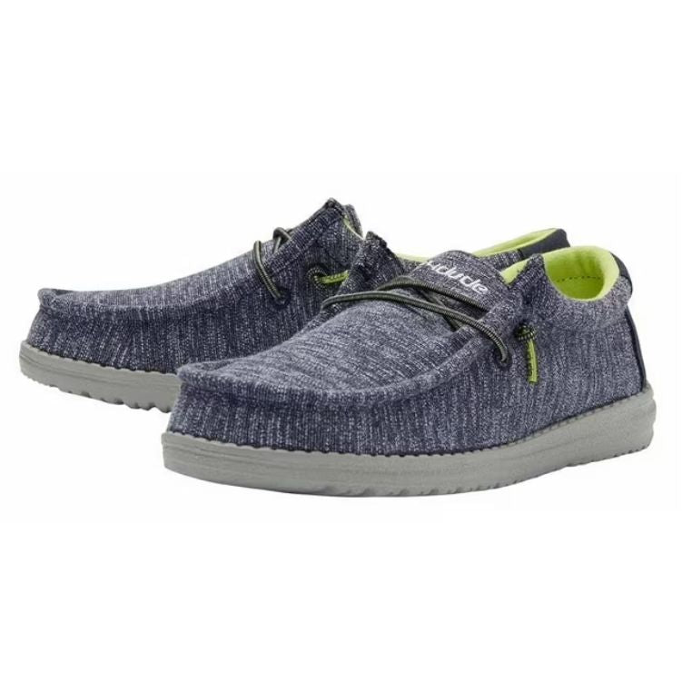 HEY DUDE Wally Youth Stretch Navy