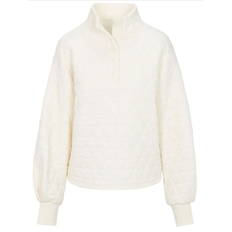 NORTH RIVER Nebula Up Quilted Mock Neck