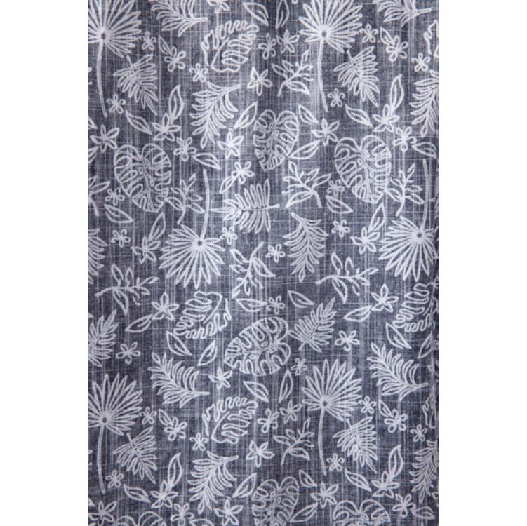 NORTH RIVER Reverse Print Tropical Button Shirt Blue