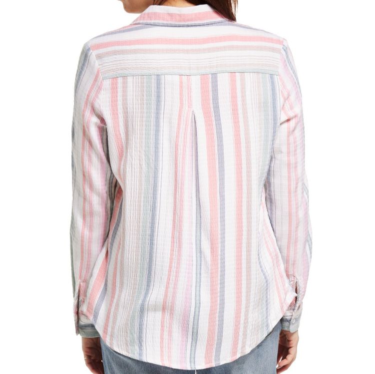 NORTH RIVER Stripe Multi-Color Button-Up