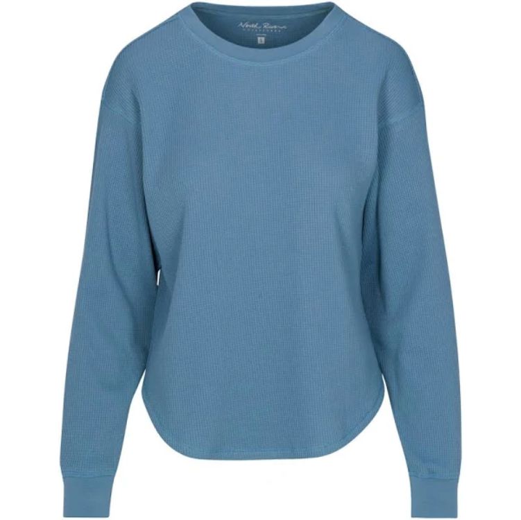 NORTH RIVER Waffle Knit Long Sleeve Shirt