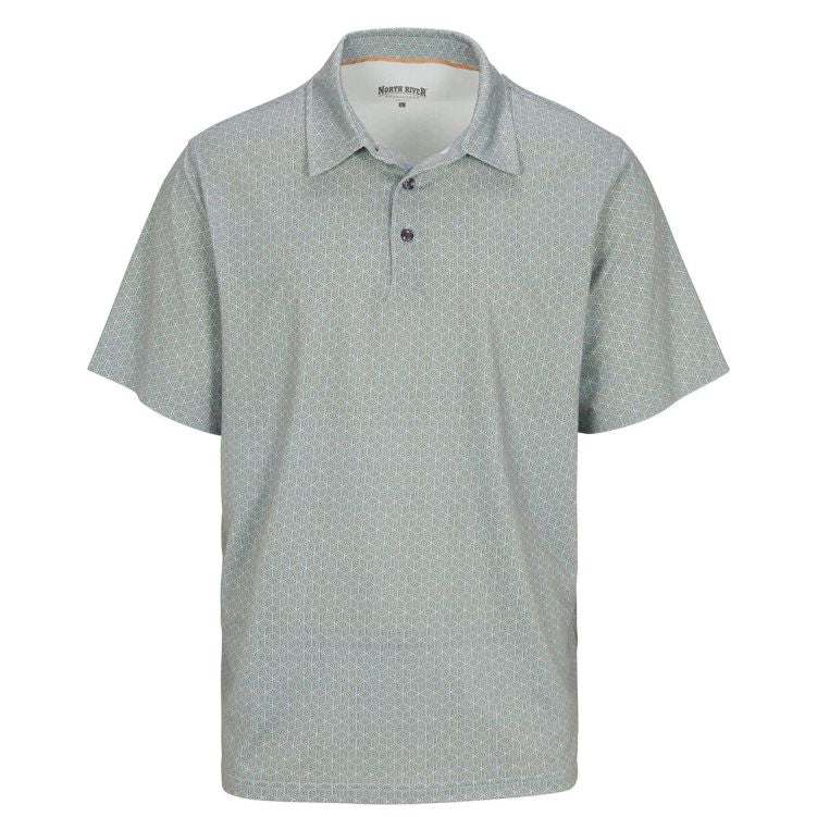 NORTH RIVER Performance Printed Polo