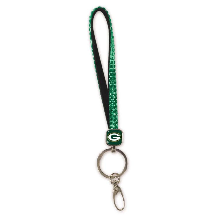 WinCraft Green Bay Packers Green Crystal Bling Lanyard