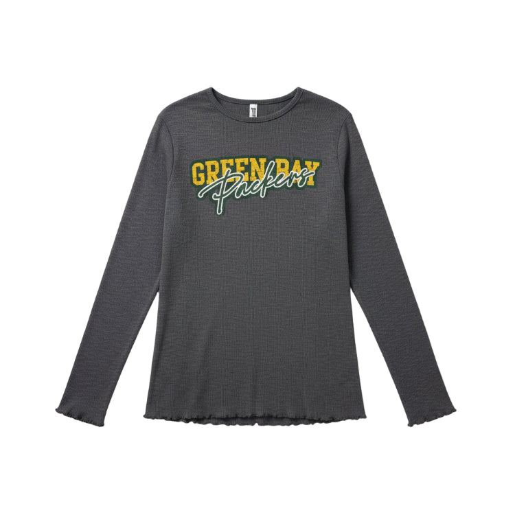 PENNANT Green Bay Packers Lettuce Trim Long Sleeve