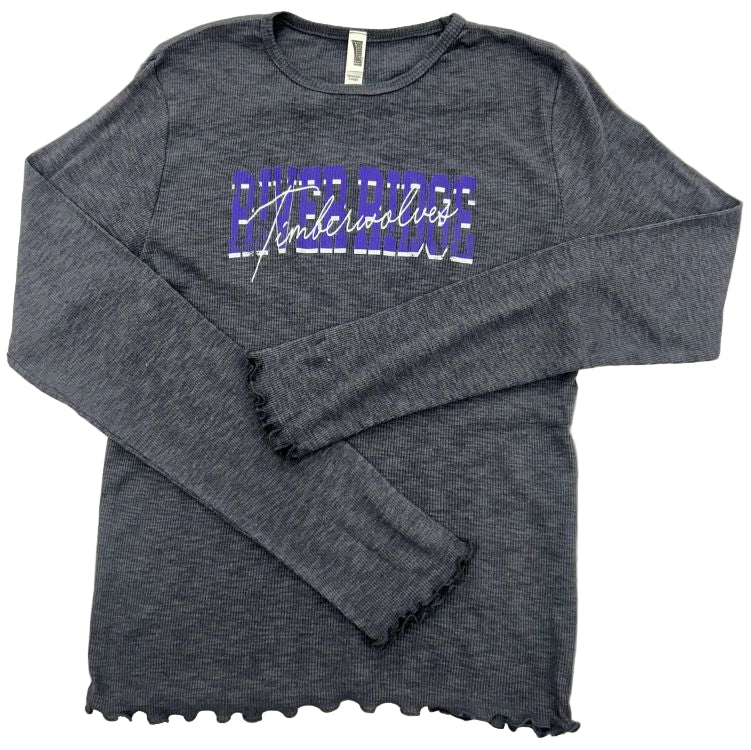 PENNANT River Ridge Lettuce Hem Long Sleeve