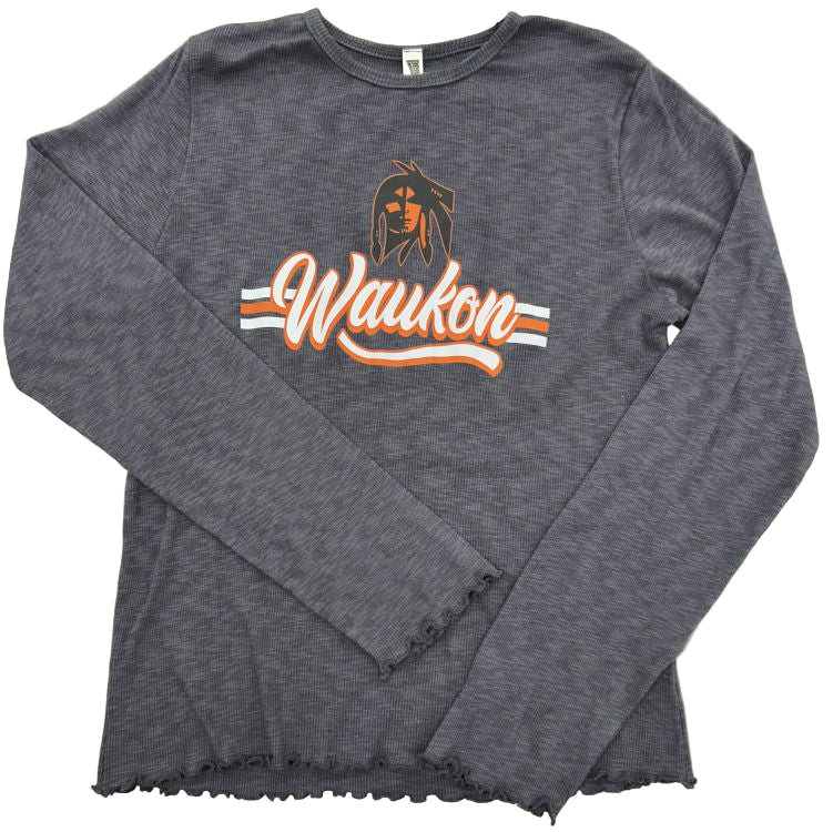 PENNANT Waukon Indians Lettuce Hem Long Sleeve
