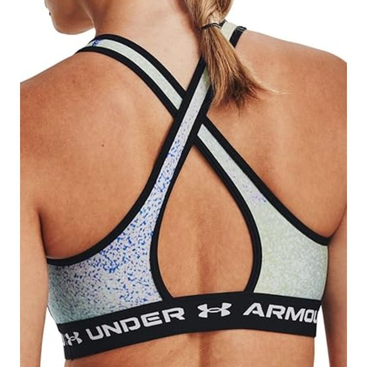 UNDER ARMOUR Mid Cross back Print Bra