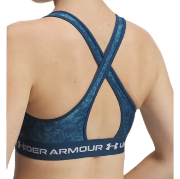 UNDER ARMOUR Crossback Mid Printed Sports Bra