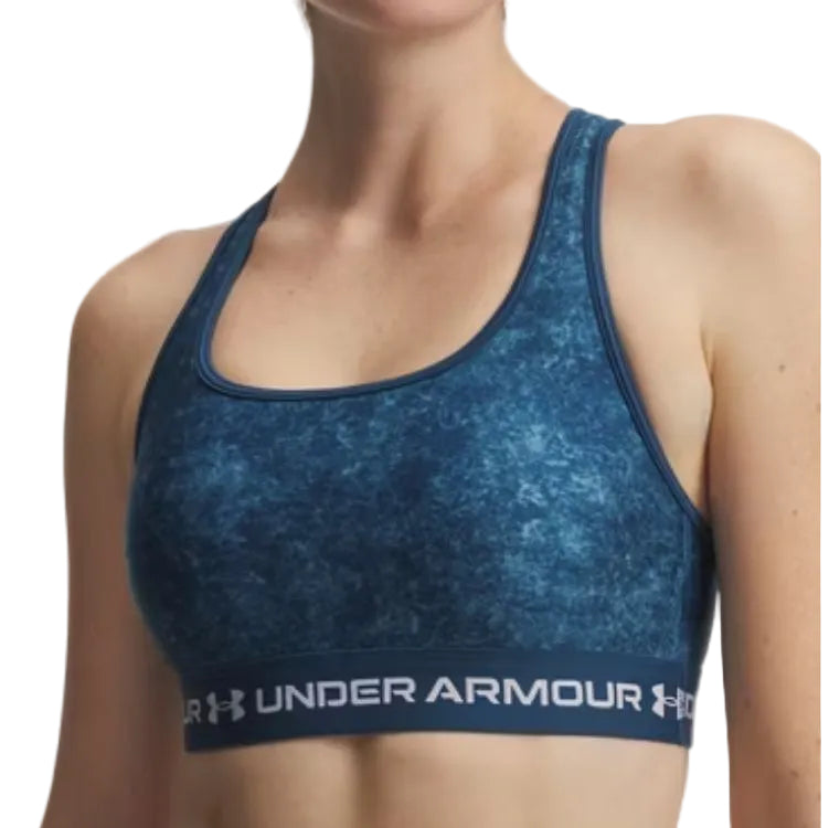 UNDER ARMOUR Crossback Mid Printed Sports Bra