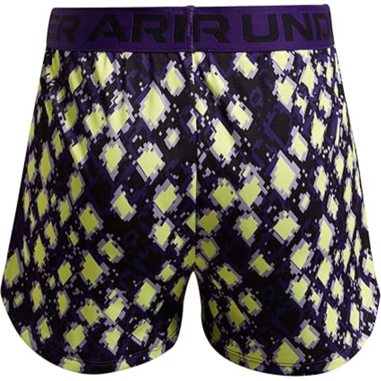UNDER ARMOUR Play Up Printed Purple/Green Shorts