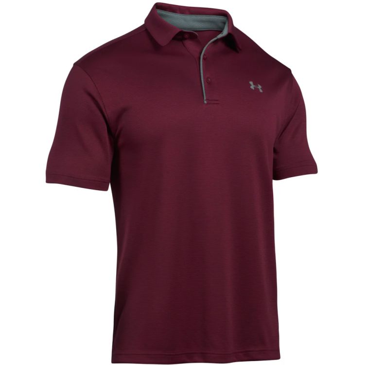 UNDER ARMOUR Tech Polo Shirt Maroon