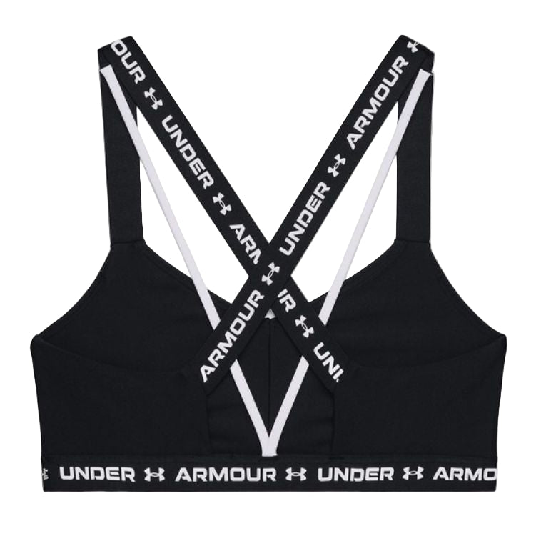 UNDER ARMOUR Cross Back Low Black/White Sports Bra