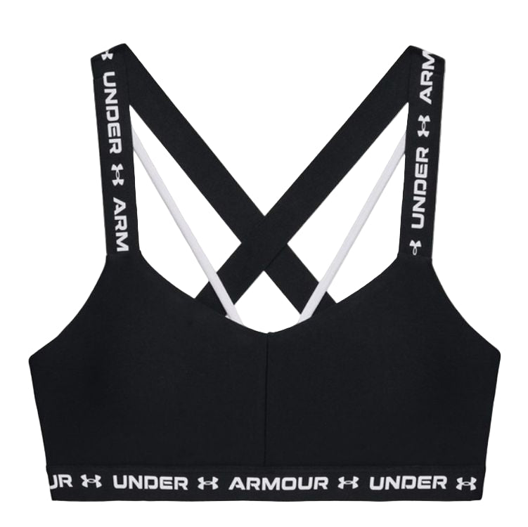 UNDER ARMOUR Cross Back Low Black/White Sports Bra