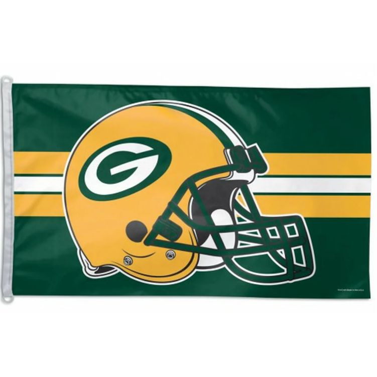 WINCRAFT DELUXE FLAG PACKERS HELMET 3' X 5'