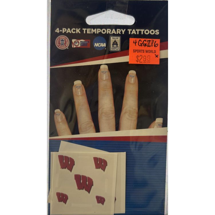 Wincraft Fingernail tattoo WI 4 Pack